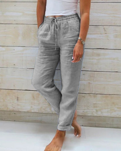 Jamie™ - Cotton and Linen Trousers