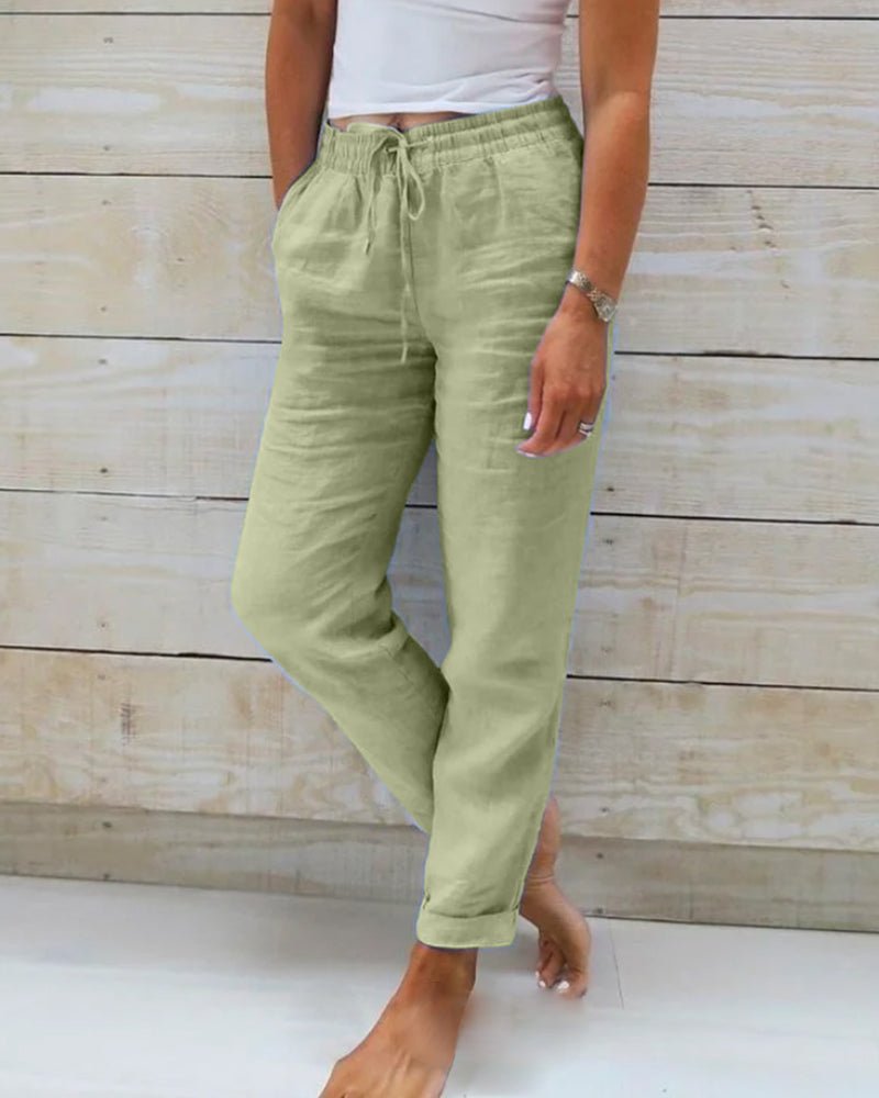 Jamie™ - Cotton and Linen Trousers