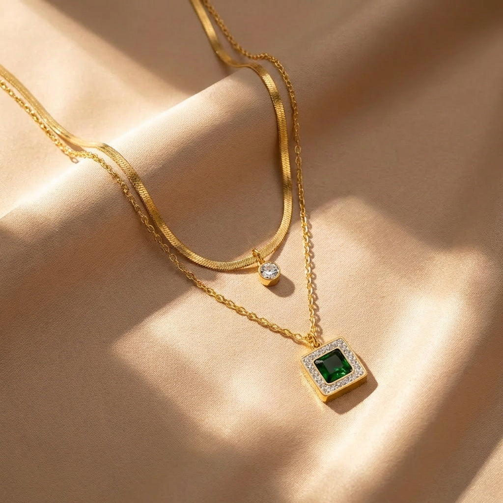 Dynasty Smaragd Schmuckset