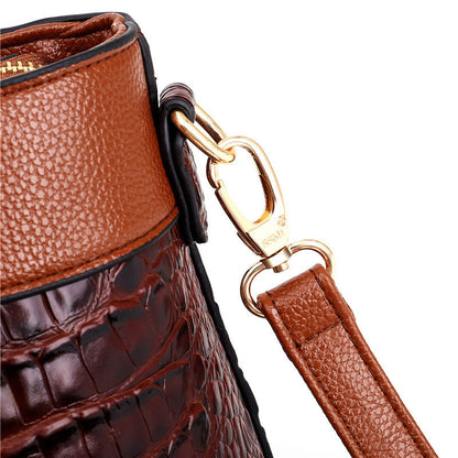 Alfrida | Elegant handbag with sophisticated crocodile embossing
