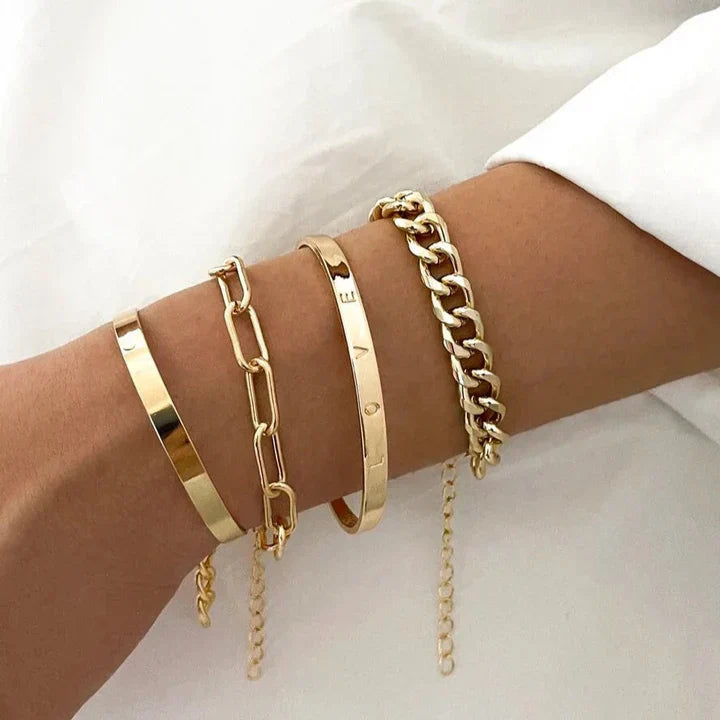 Anspruchsvolles Armband-Set Elan Mercer aus Weißgold