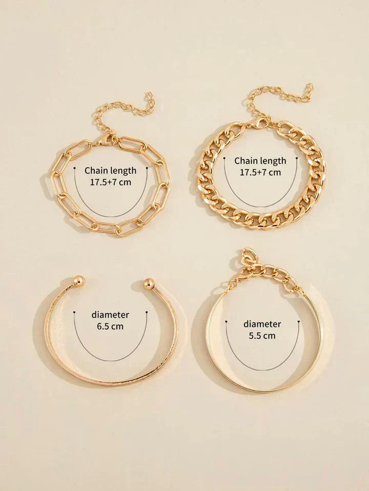 Anspruchsvolles Armband-Set Elan Mercer aus Weißgold