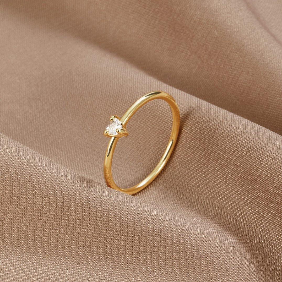 Liebe - Kristallherz-Ring