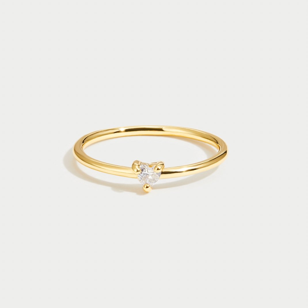 Liebe - Kristallherz-Ring