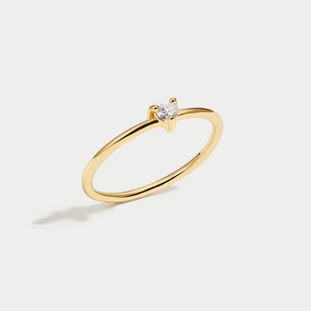 Liebe - Kristallherz-Ring