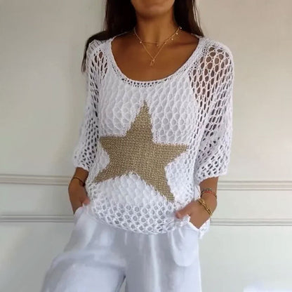 Jiah™ | Starry Knit Top