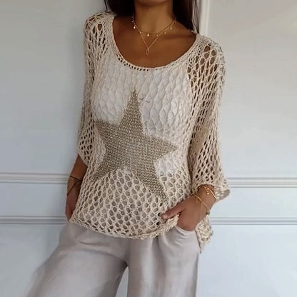 Jiah™ | Starry Knit Top