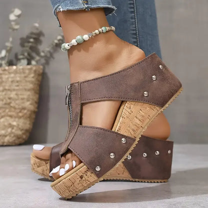 Ofelia™ – Orthopedic Open Toe Wedge Sandals