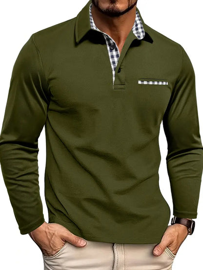 Stefan™ - Men's Long Sleeve Polo