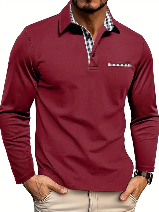 Stefan™ - Men's Long Sleeve Polo